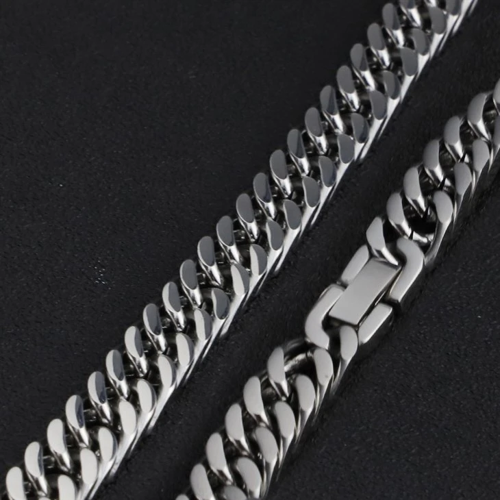 Polished Cuban Link Fold Clasp Chain Bracelet best Polished Cuban Link Fold Clasp Chain Bracelet best