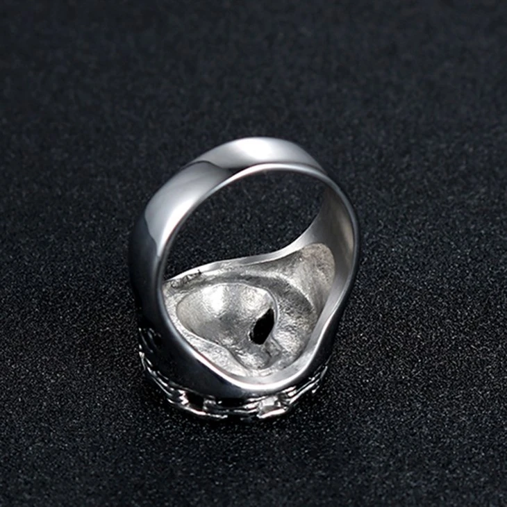 Chain-Edge Skull Cross Gothic Ring high quality Chain-Edge Skull Cross Gothic Ring high quality